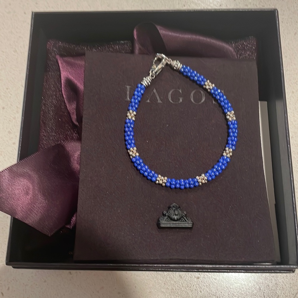 LAGOS BRAND NEW ULTRAMARINE CERAMIC BRACELET